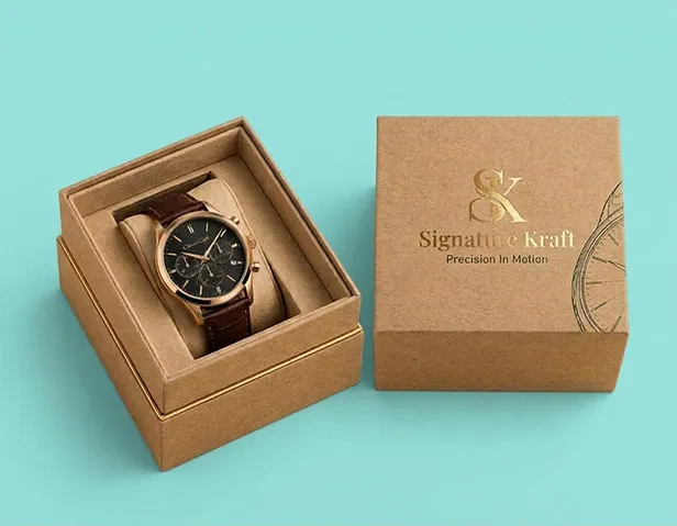 custom kraft watch packaging box kraft watch packaging box
