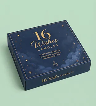 Custom 16 Wishes Candle Boxes