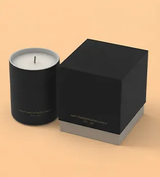 Custom Black Candle Boxes