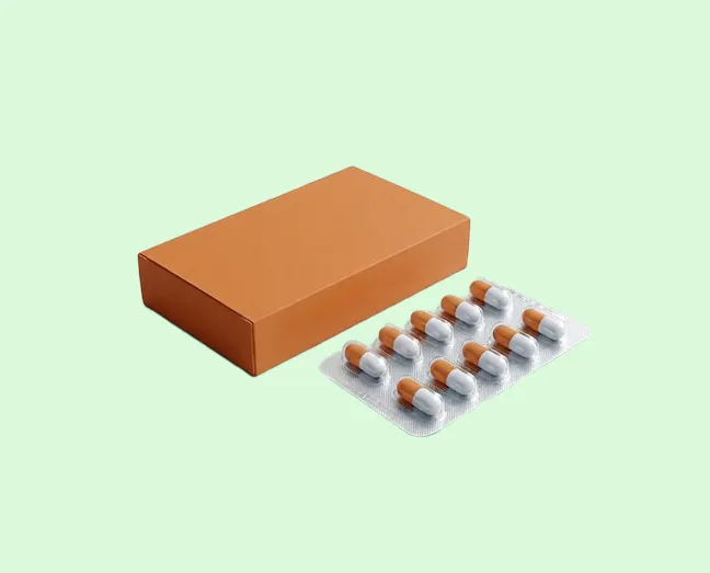 blister packaging with logo