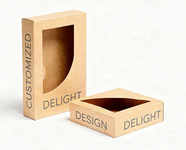 Die Cut Kraft Boxes-0