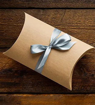 Kraft Pillow Boxes