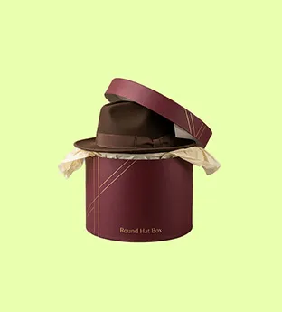 Custom Round Hat Boxes With Lids