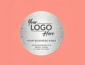 Custom Silver Sticker