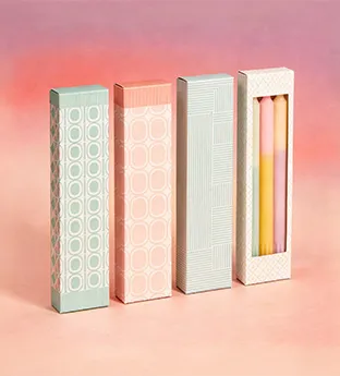 Custom Taper Candle Boxes