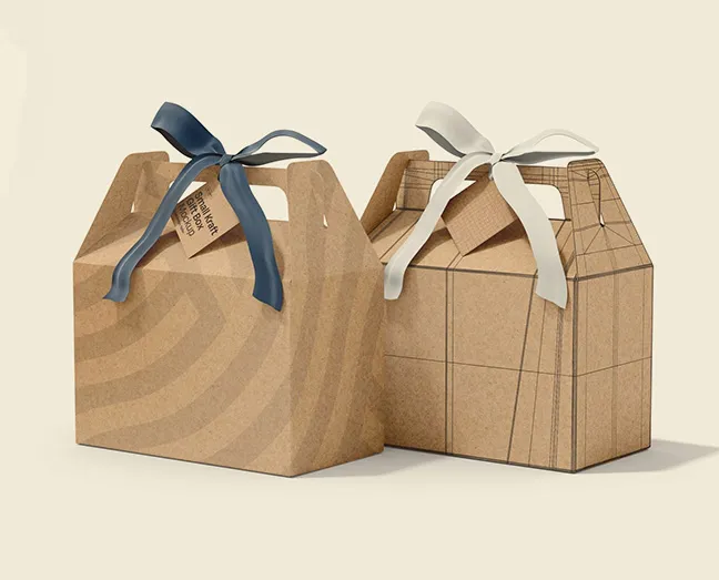 Kraft Gable Boxes-3