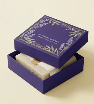 Custom two piece soap boxes
